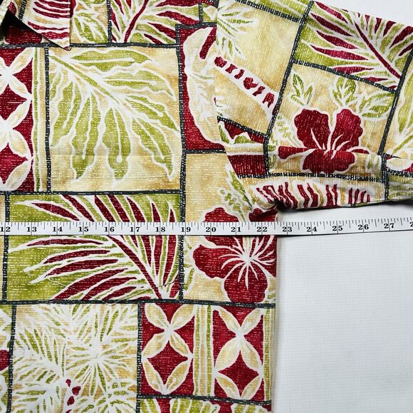 Tori Richard Honolulu Men’s Size Medium Hawaiian Tropical Shirt Palm Tree - Picture 5 of 9